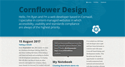 Desktop Screenshot of cornflowerdesign.co.uk