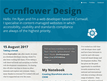 Tablet Screenshot of cornflowerdesign.co.uk